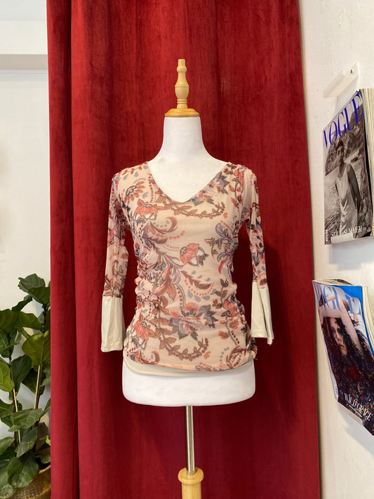 Pink Y2K multicoloured top