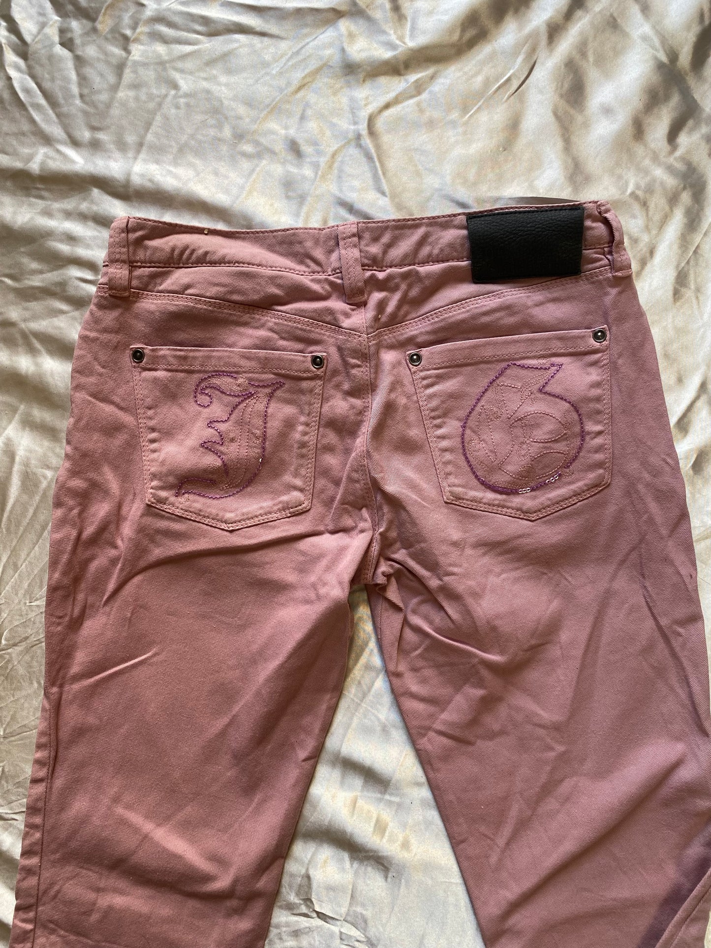 John Galliano capri pink pants