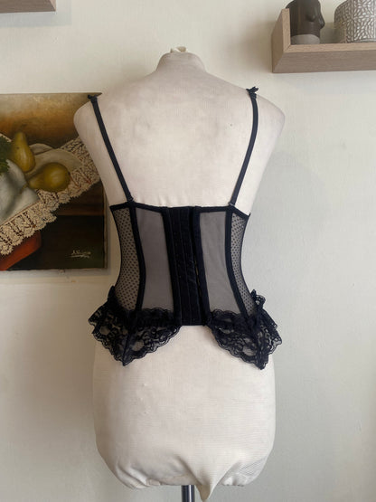 Black romantic corset