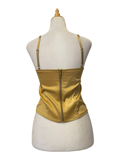 Brand new gold satin corset top 🌟
