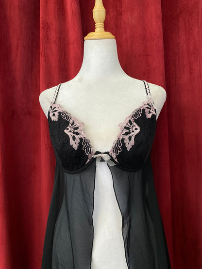 Corset y2k mesh top with pink details 🎀