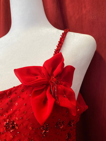 Brand new maxi dress with sequin and flower details