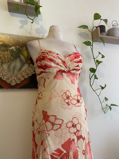 100% silk brand new handbeaded mini dress