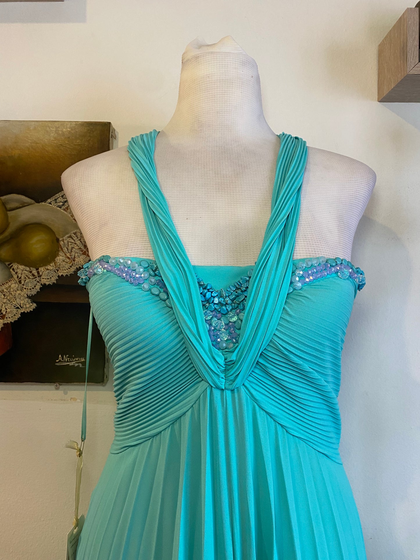 Haute couture jumpsuit brand new with corseted top