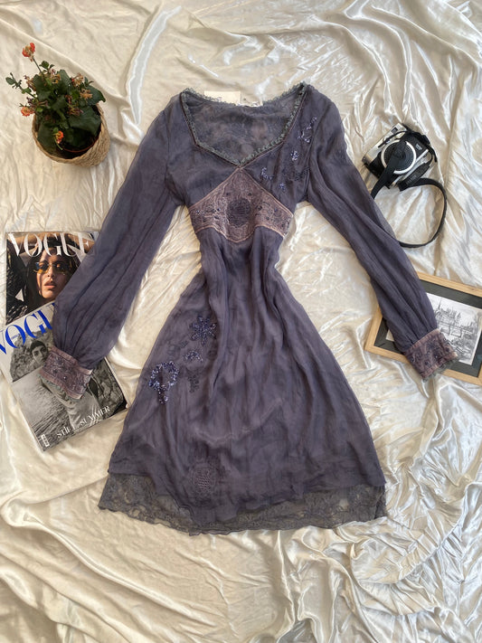 princess polly baby blue dress Intimately Free People Black Medallion Mesh Bodycon