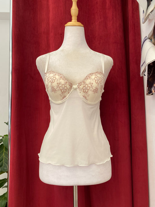 Romantic white corset