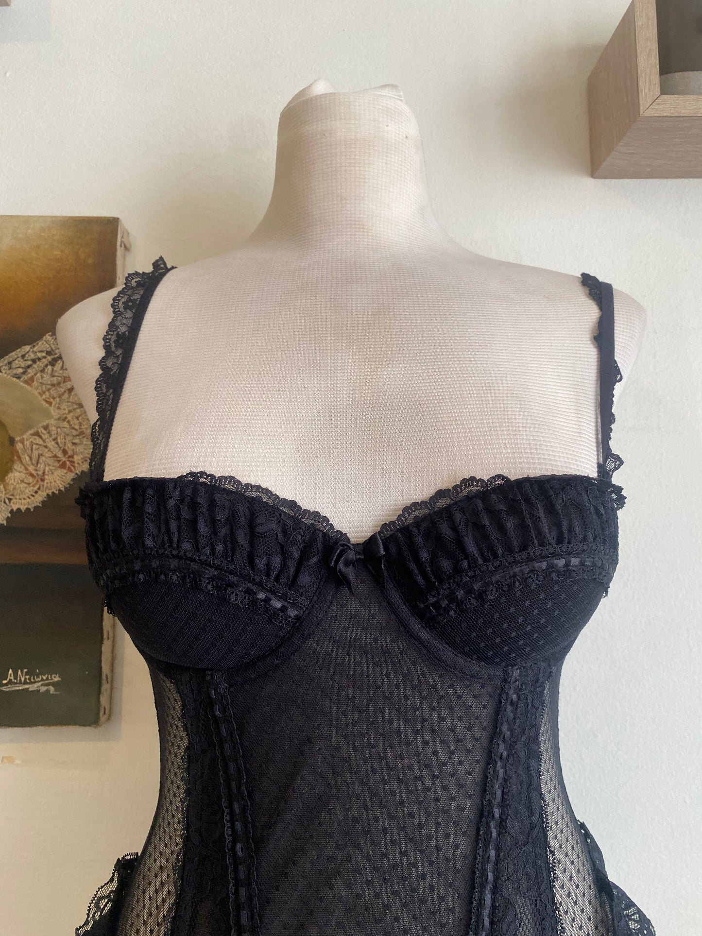 Black romantic corset