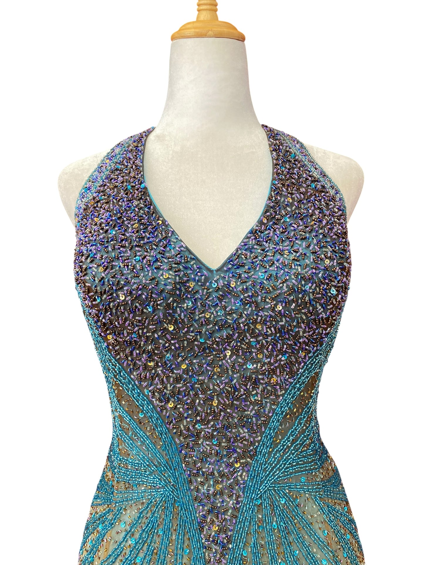 100% silk “The ocean gown”