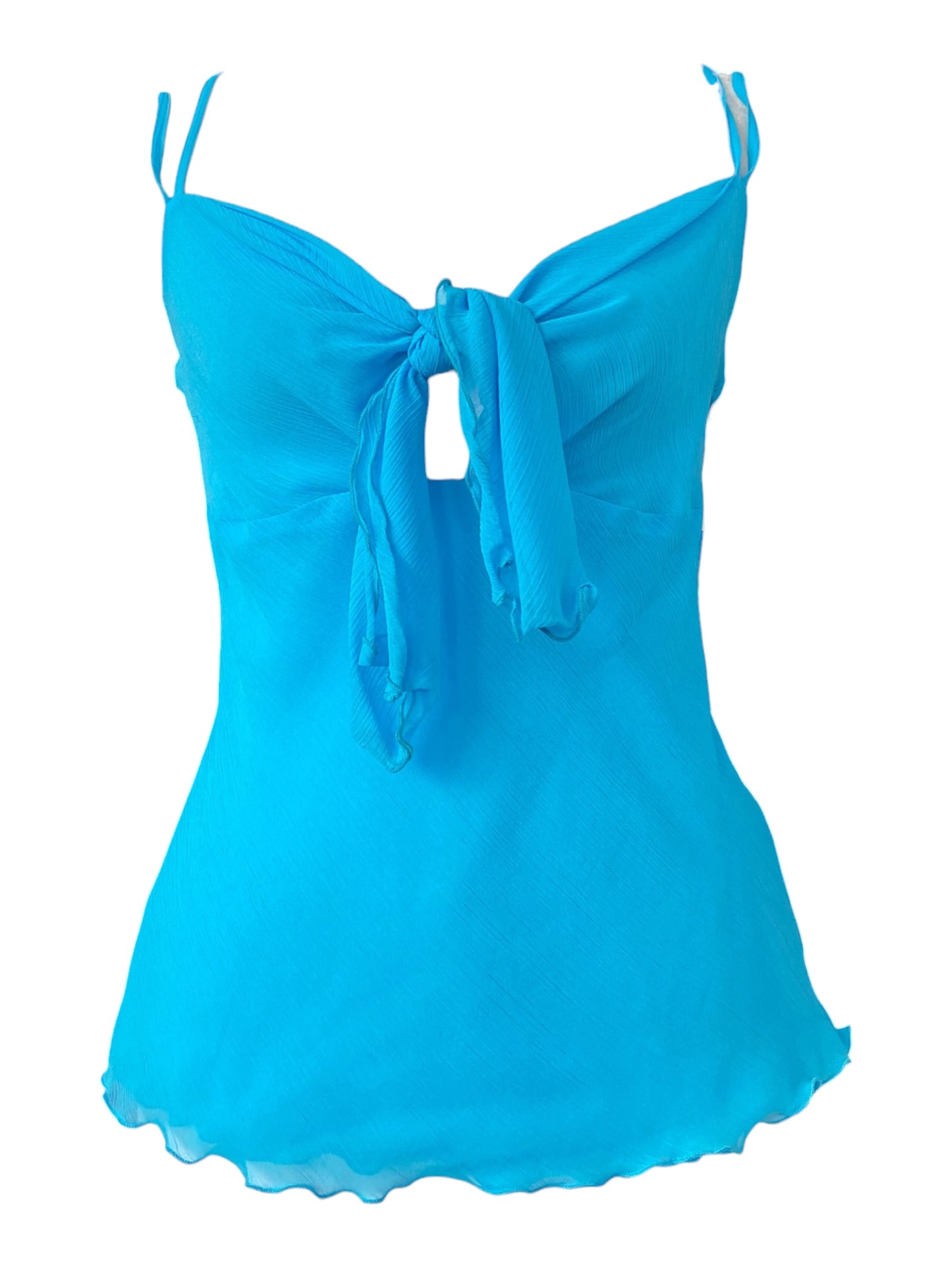 Baby blue ethereal summer top🌊