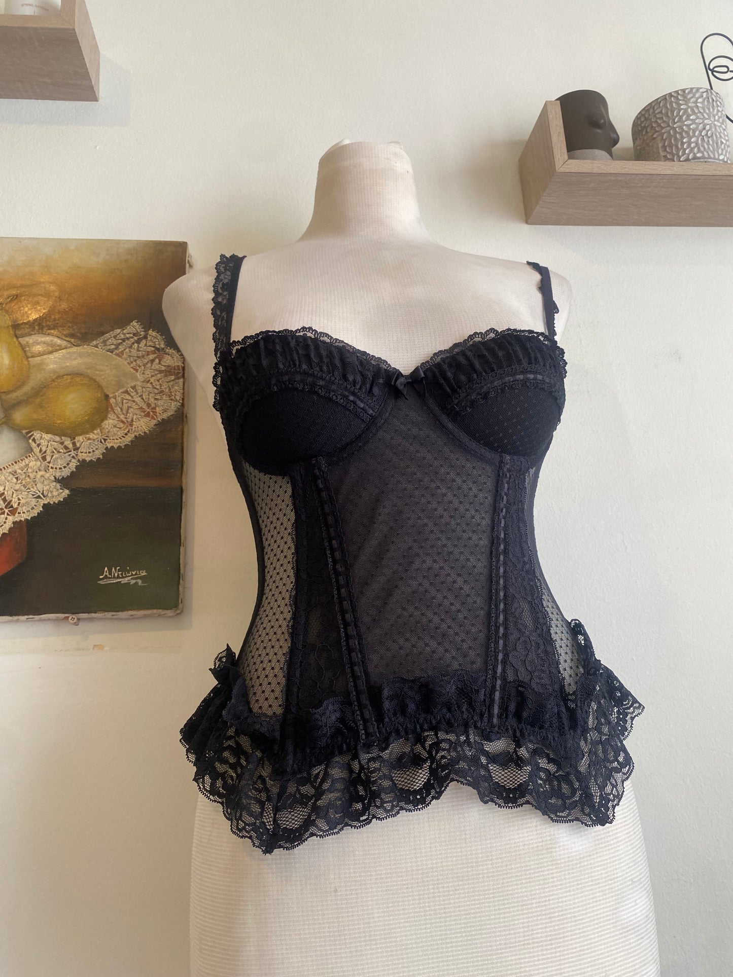 Black romantic corset