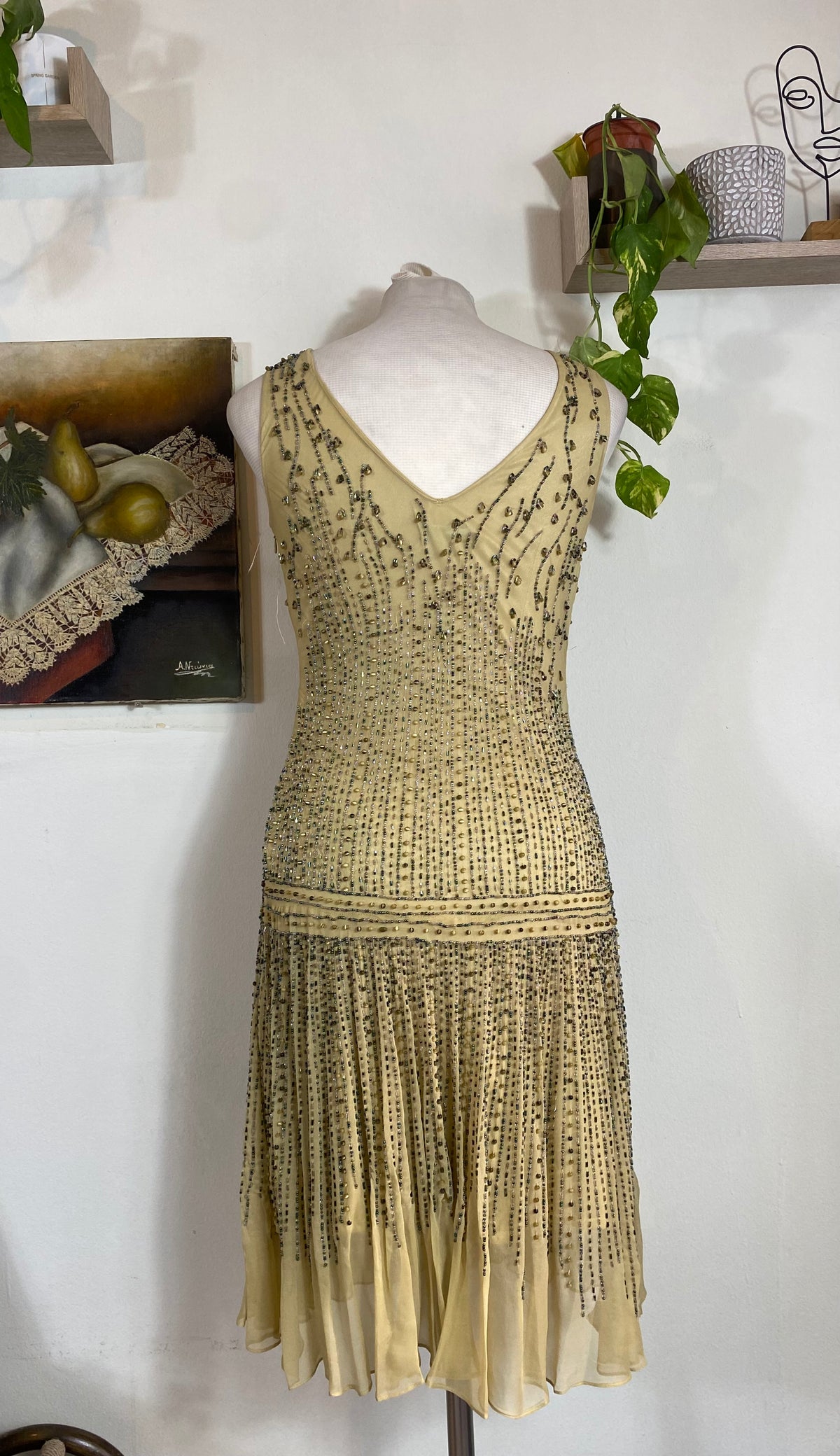 Seraphine Beaded Silk Gown