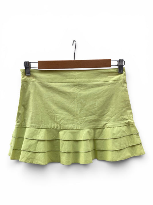 Mini light green skirt