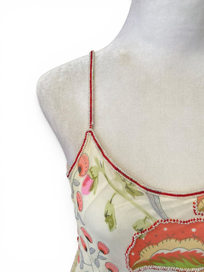 100% silk “the garden “ gown