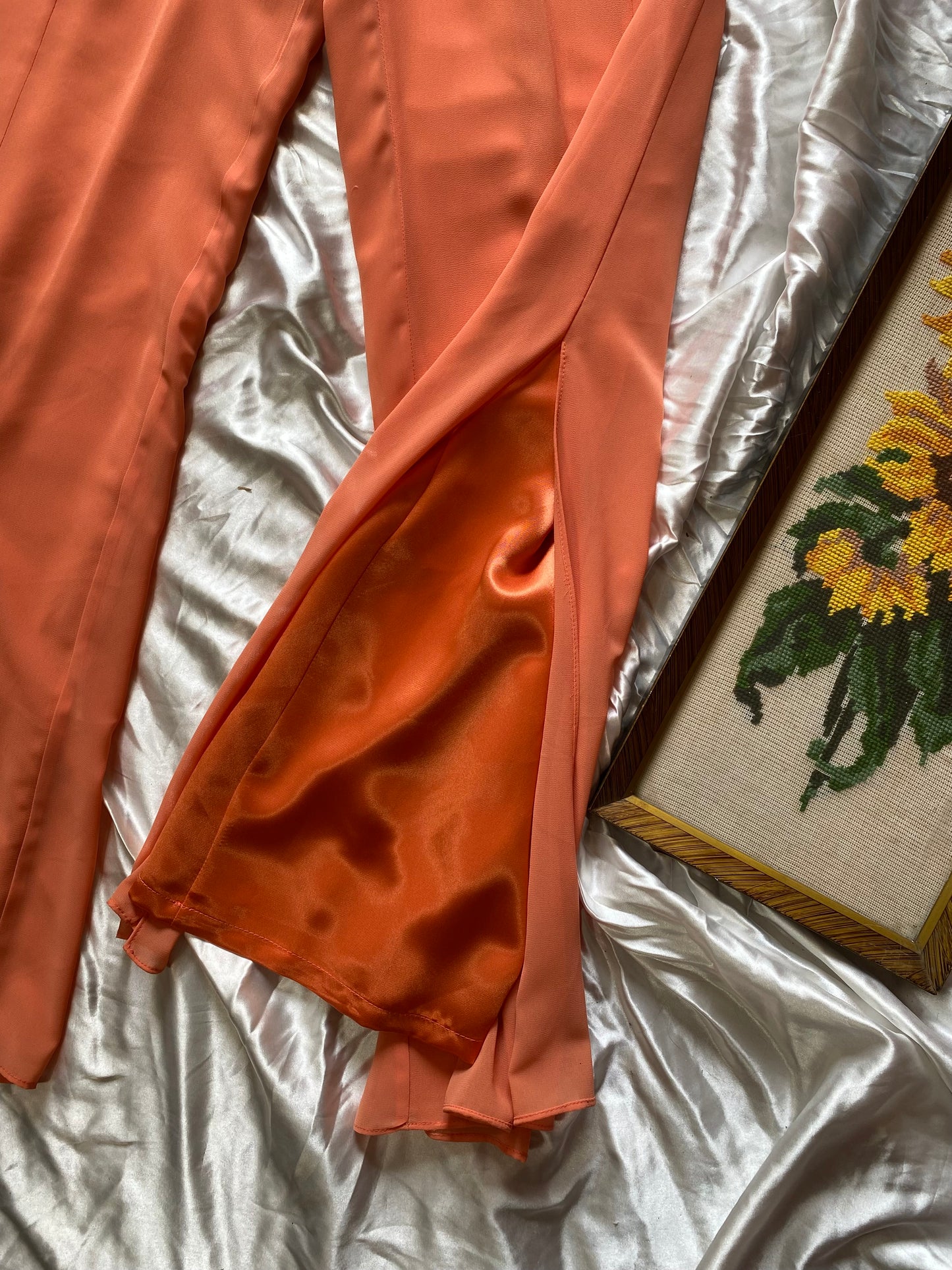 Brand new orange handbeaded set