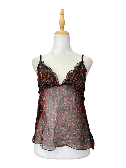 Lingerie see through top with floral details 💐