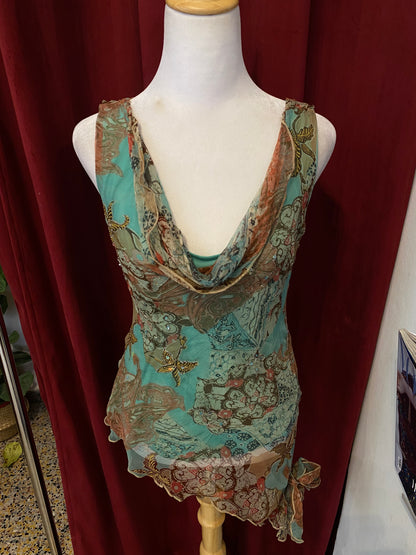 100% silk brand new K Derhy fairy top 🧚