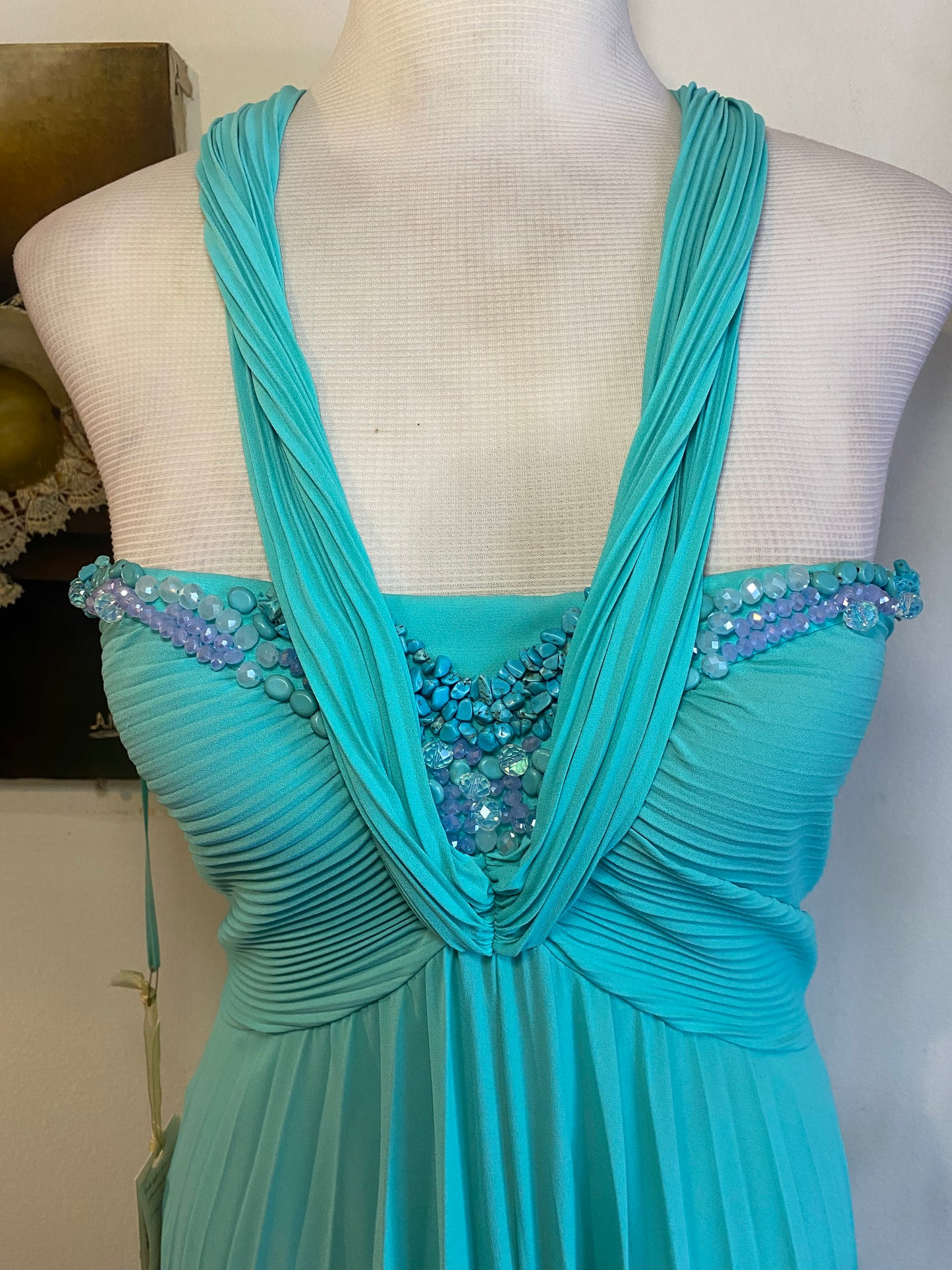 Haute couture jumpsuit brand new with corseted top