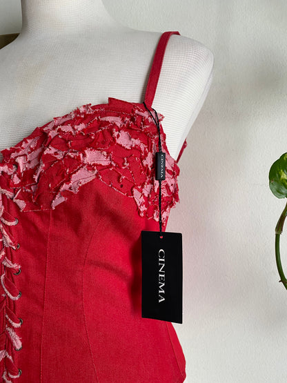 Denim zinas couture brand new corset