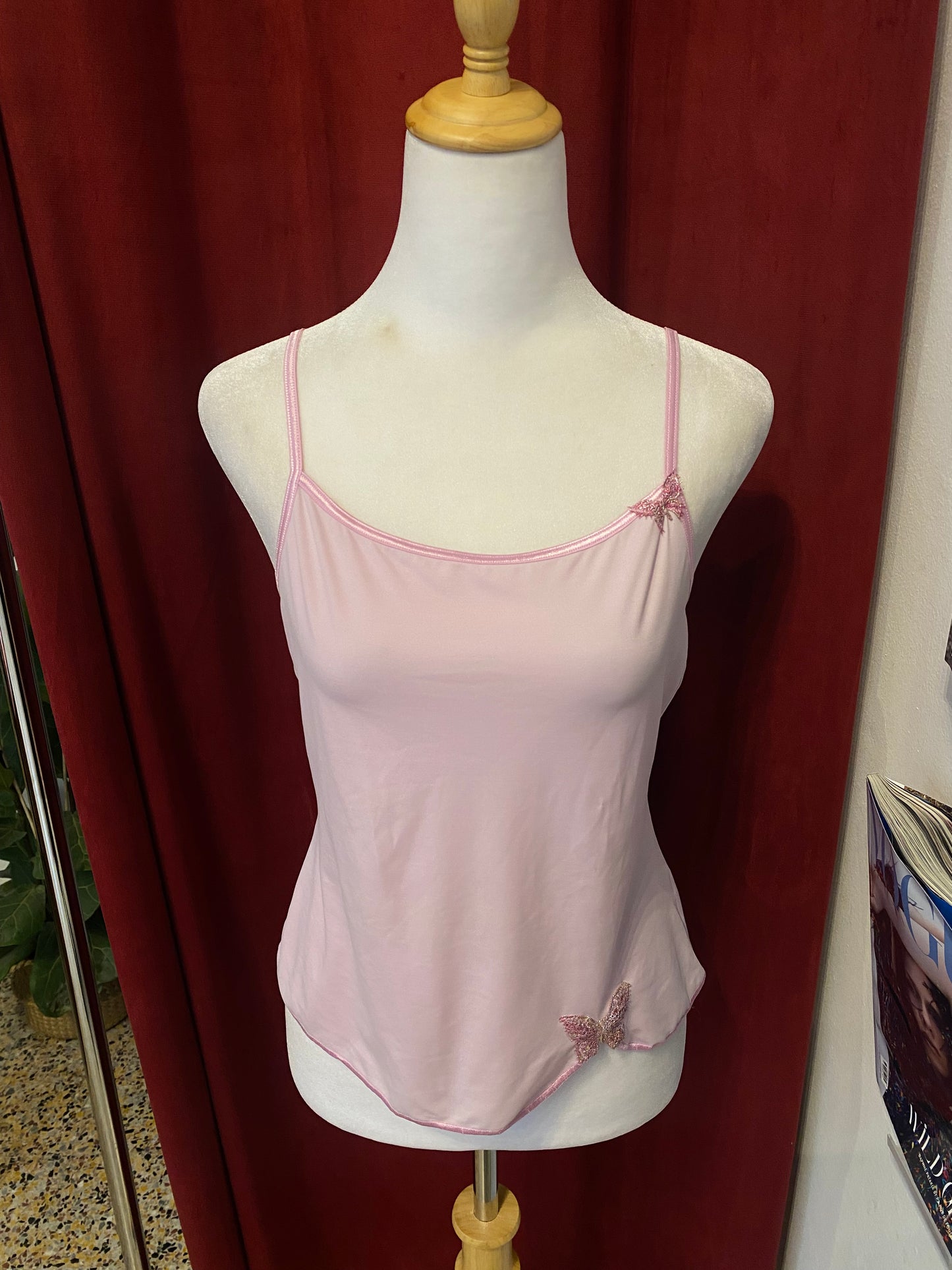 Pink butterfly cami top🦋