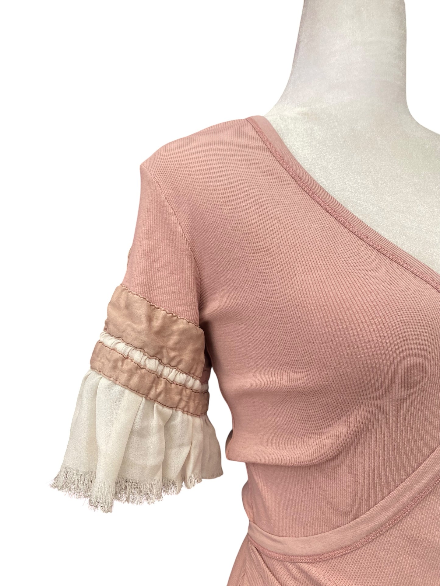 Pink blush coquette top
