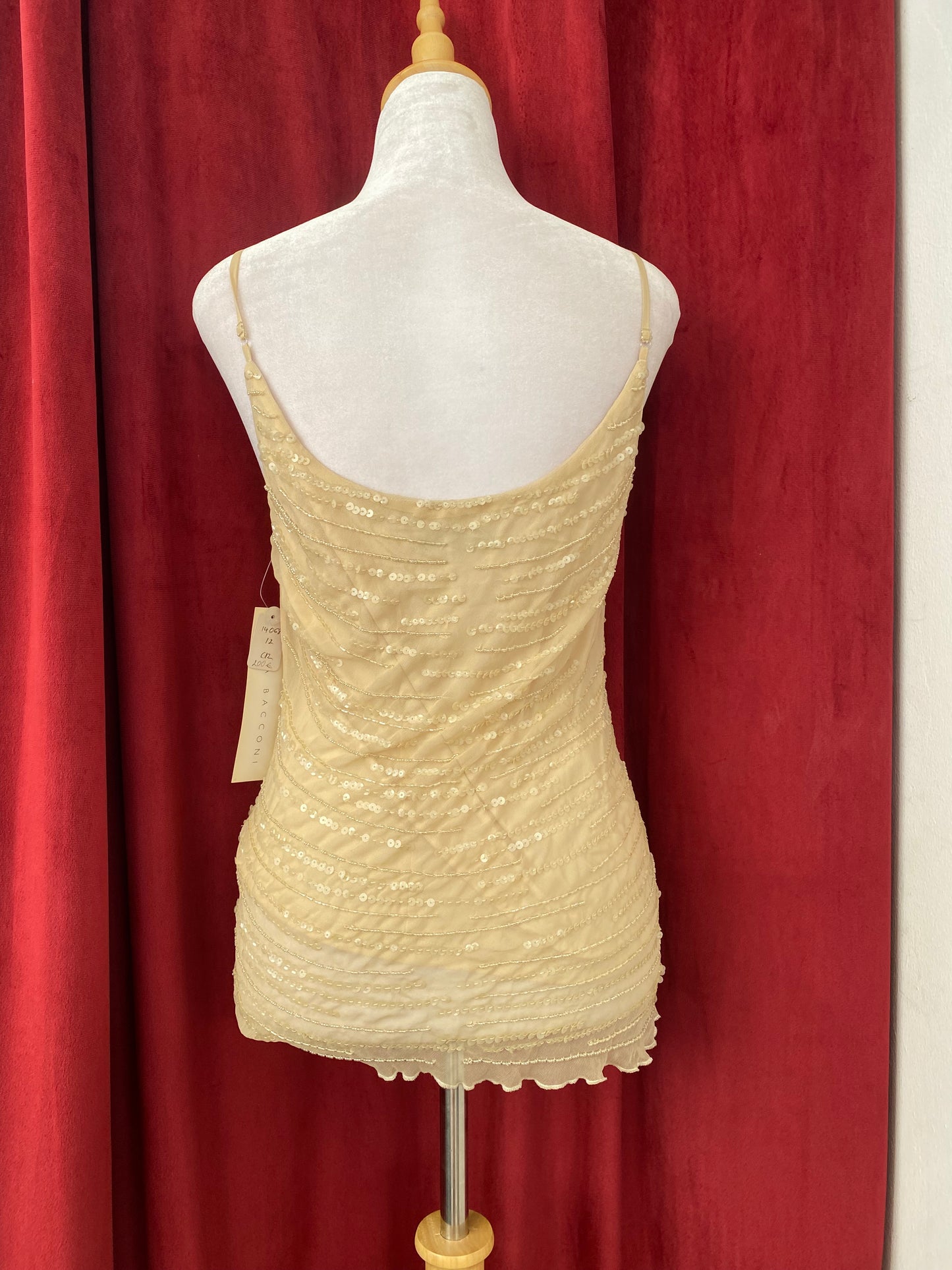 100% silk mermaid handbeaded top