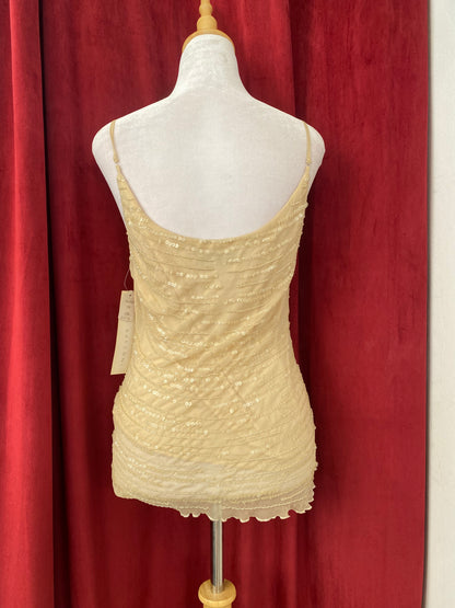 100% silk mermaid handbeaded top
