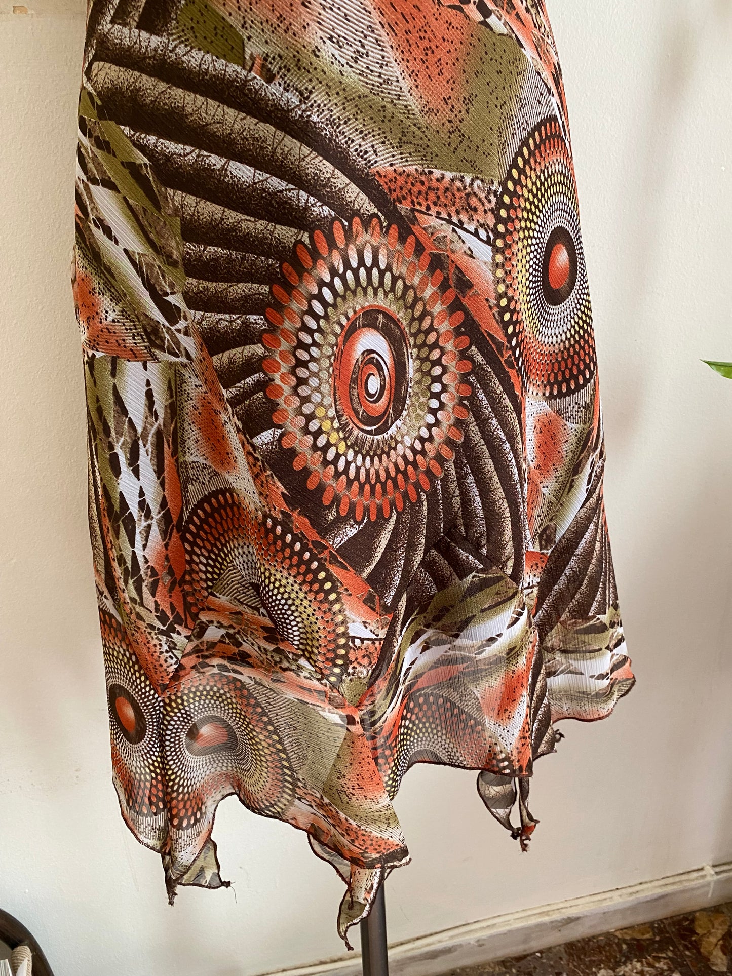 Brand new ruffled multicoloured dress