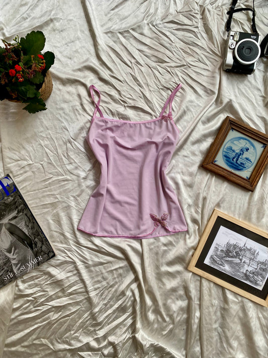Pink butterfly cami top🦋