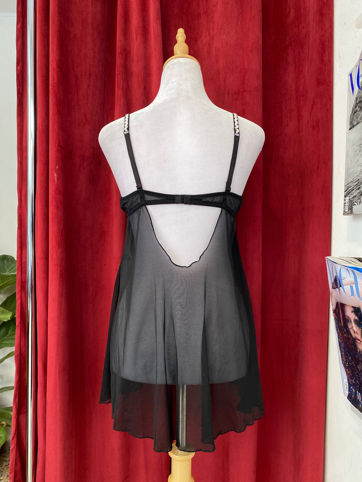 Corset y2k mesh top with pink details 🎀