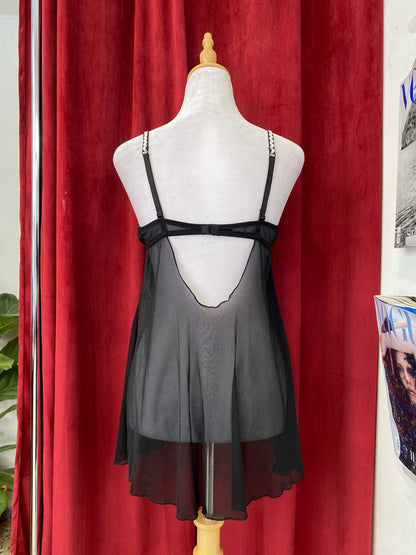 Corset y2k mesh top with pink details 🎀