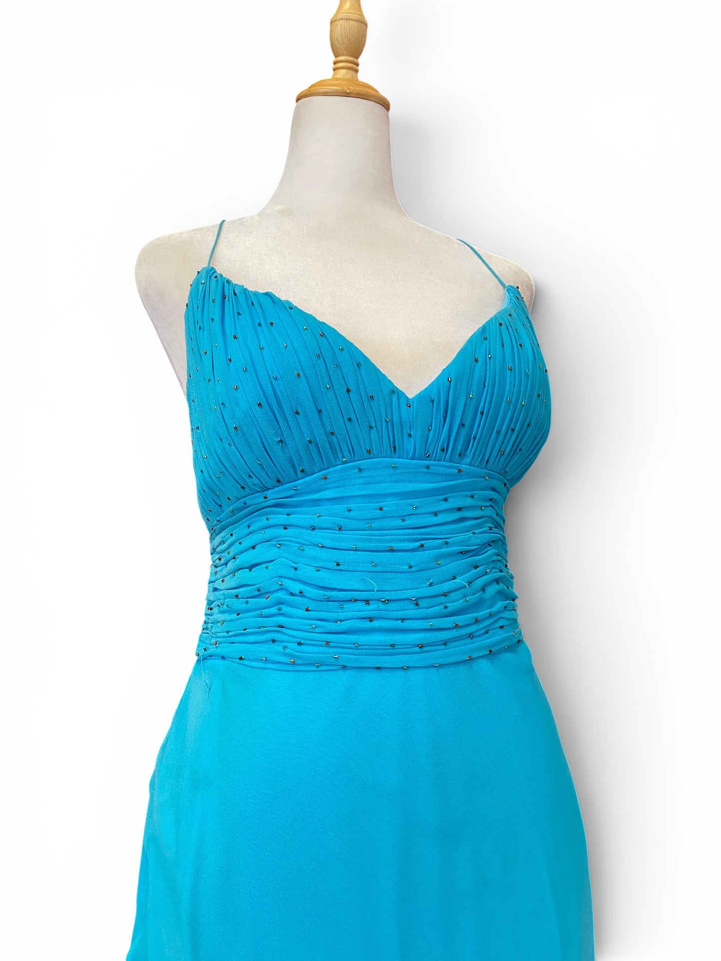 Baby blue maxi sequin gown 🦋