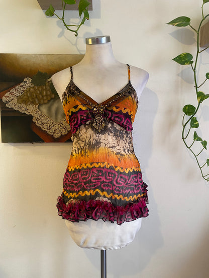 Silk based brand new sequin top