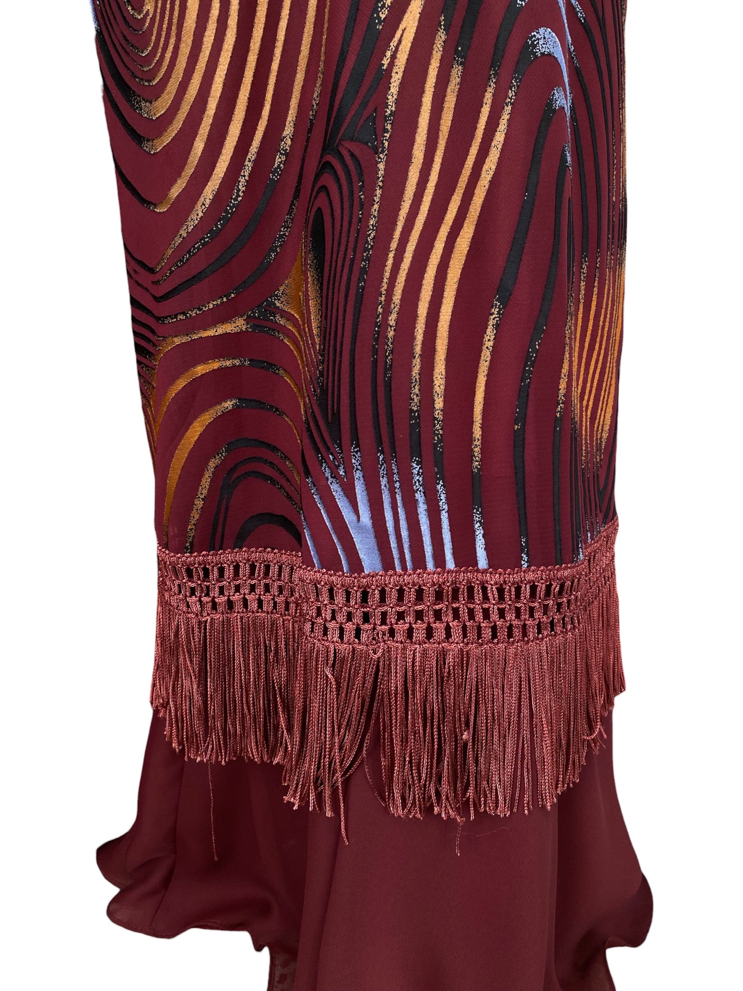 The “ Ophelia “ dress in burgundy