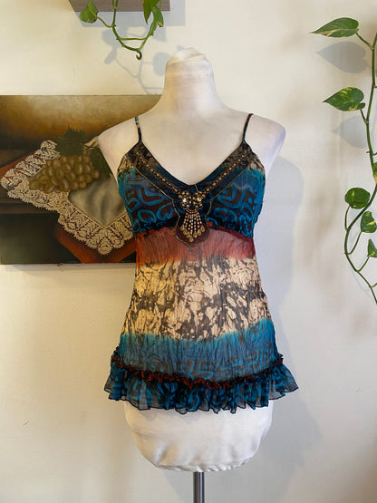 Silk based brand new sequin top