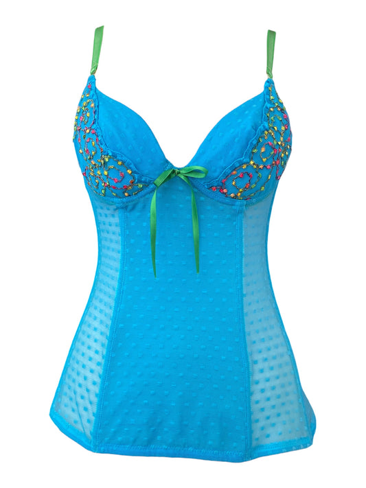 Azure Muse embellished corset