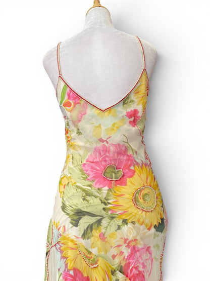 100% silk “the garden “ gown