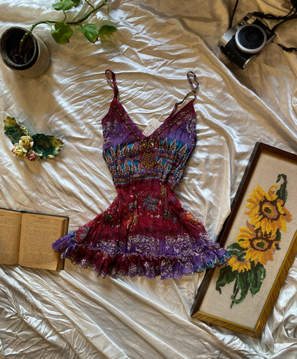 Silk based brand new beaded top