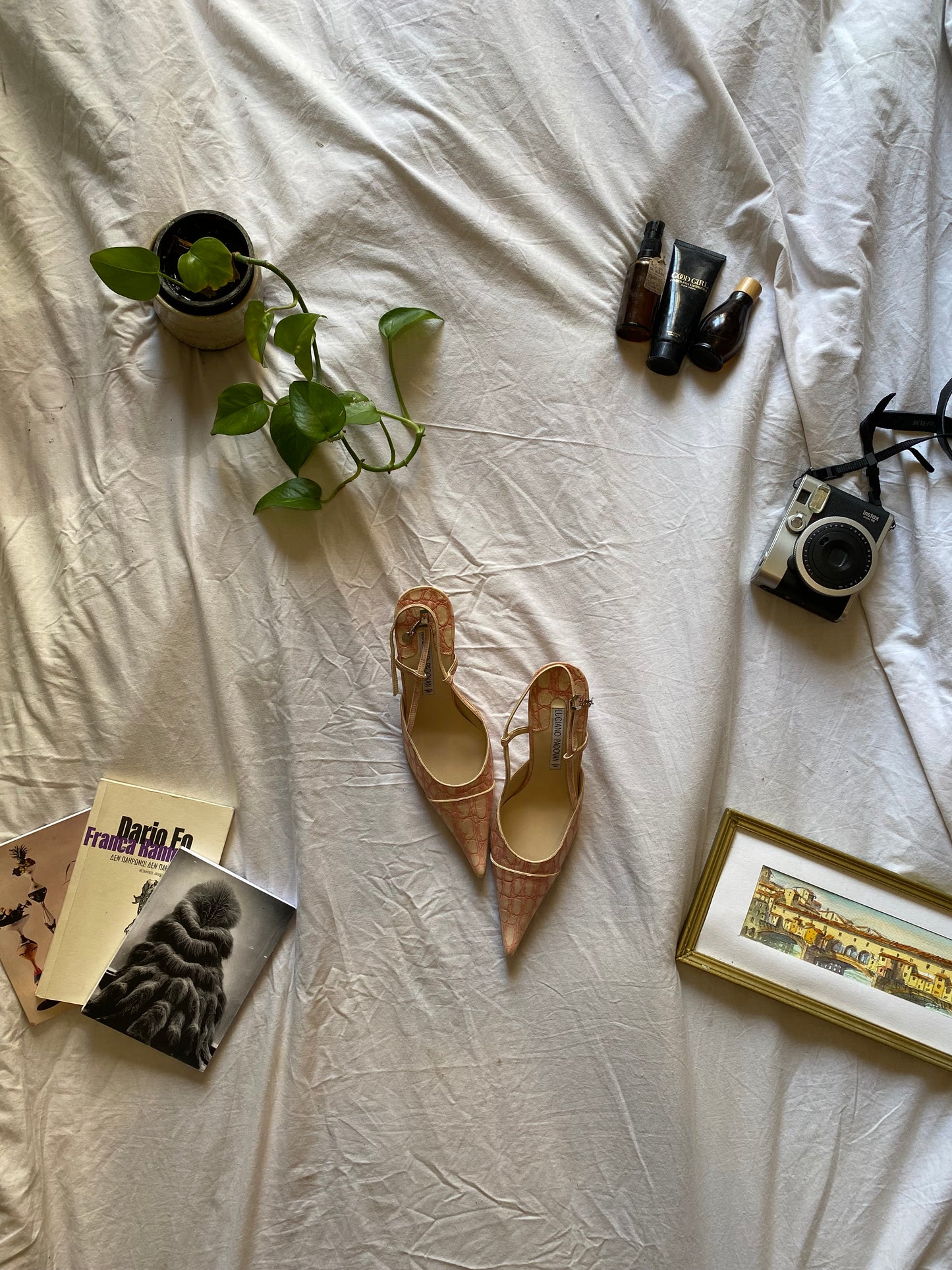 Brand new Luciano padovan real leather croco pink heels