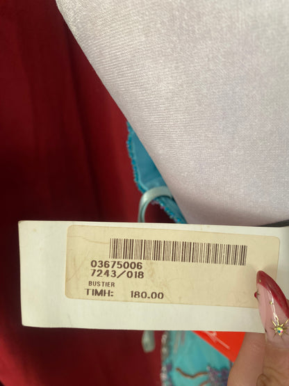 100% silk handbeaded lace up corset 🧜🏻‍♀️