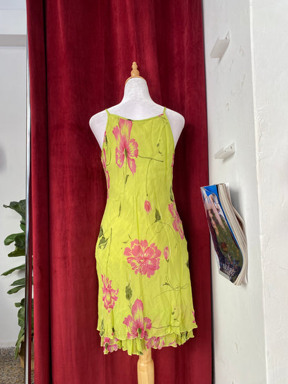 Green floral summer dress 🧚