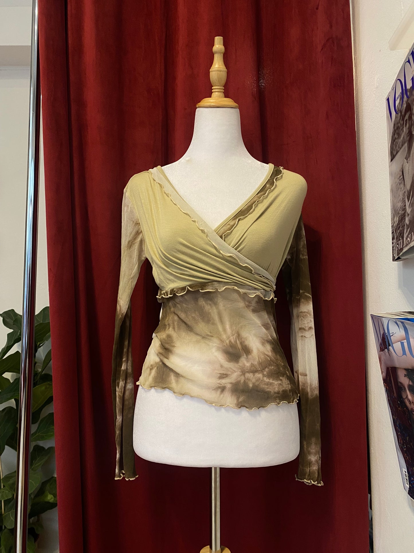 Fairy see through beige top 🧚