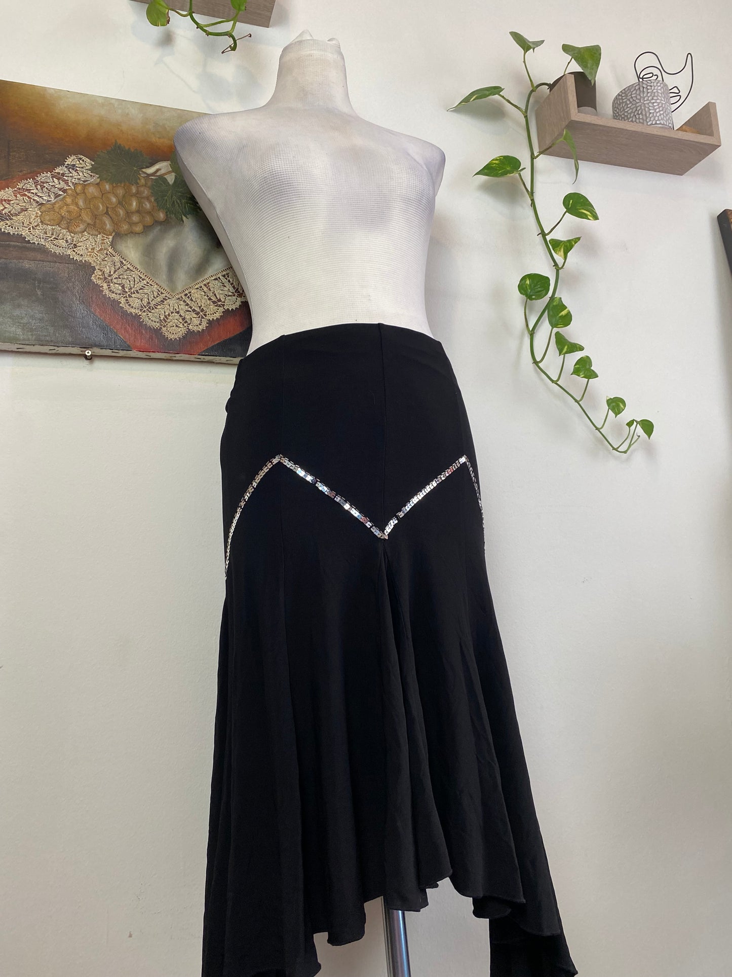 Brand new y2k ruffled sequin skirt