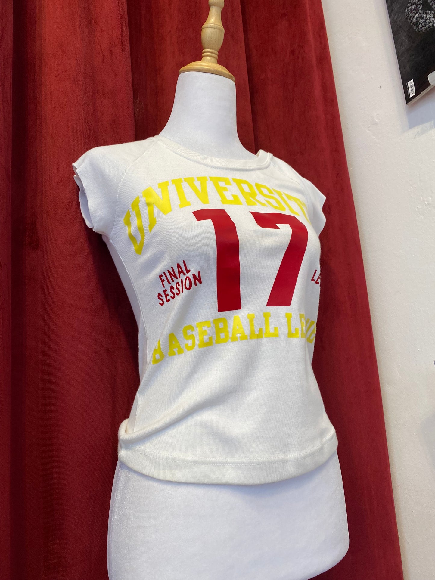 Brand new white T shirt with graphic details