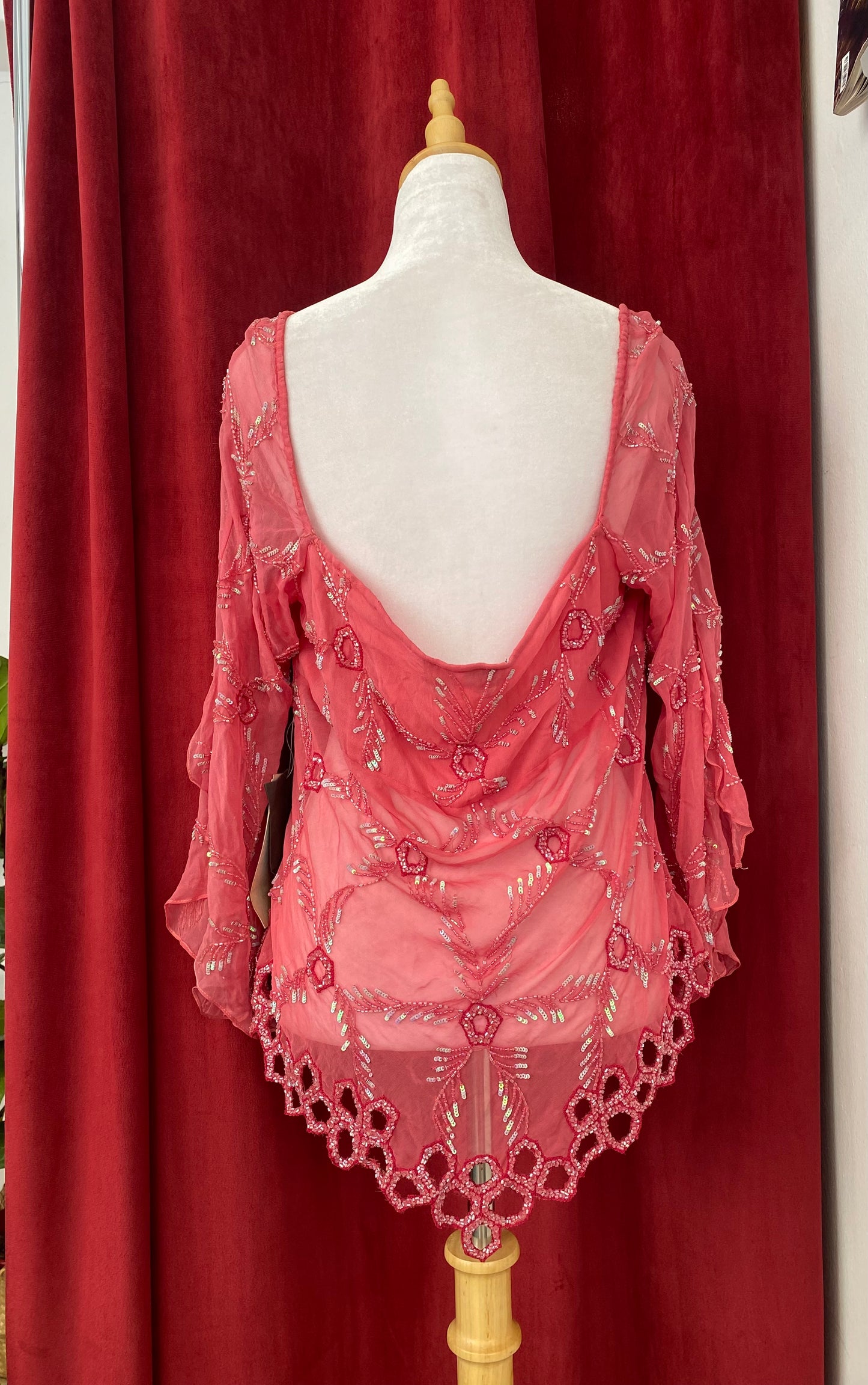 100% silk deadstock dreamy blouse