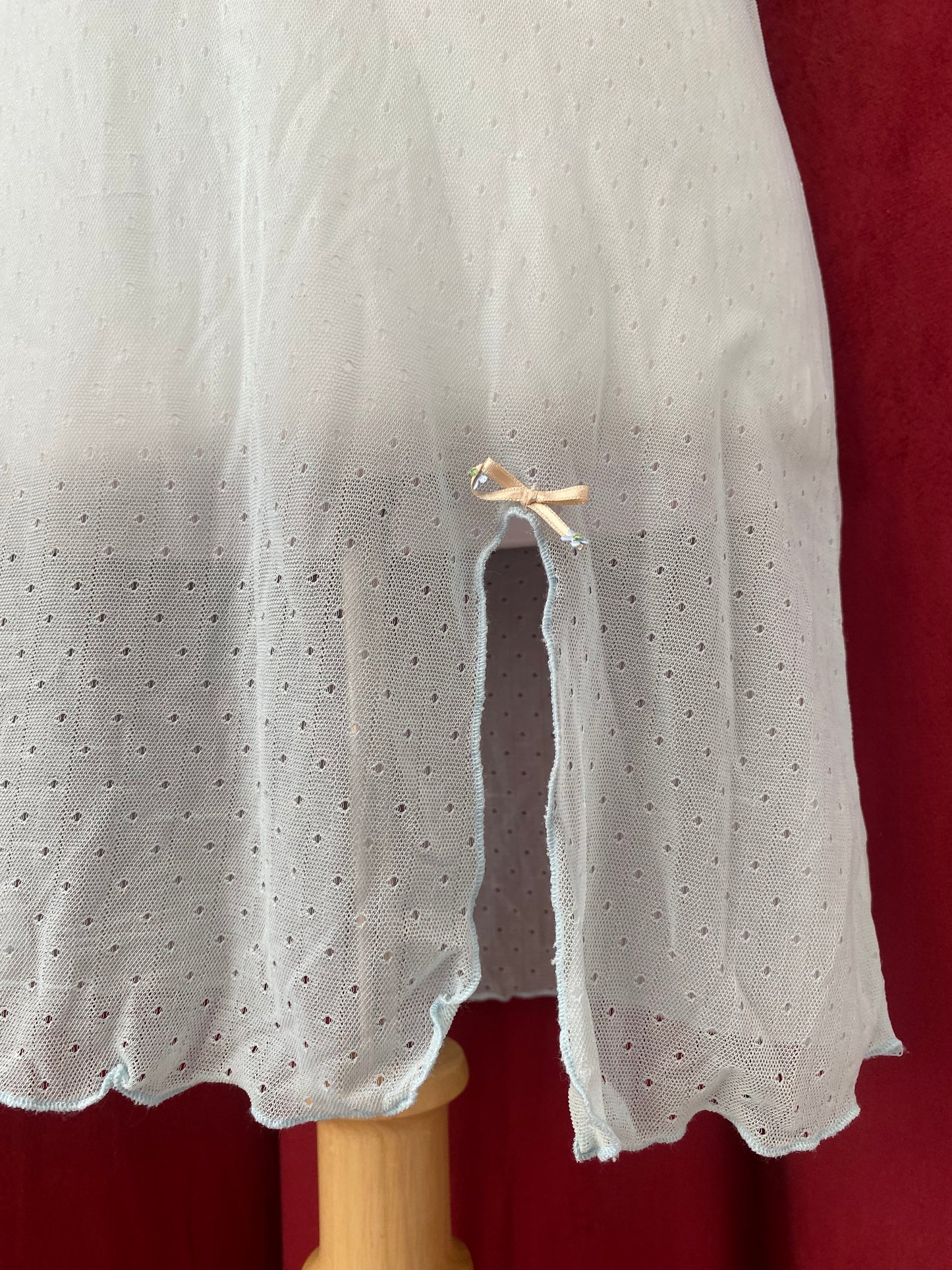 Light blue glow slip dress