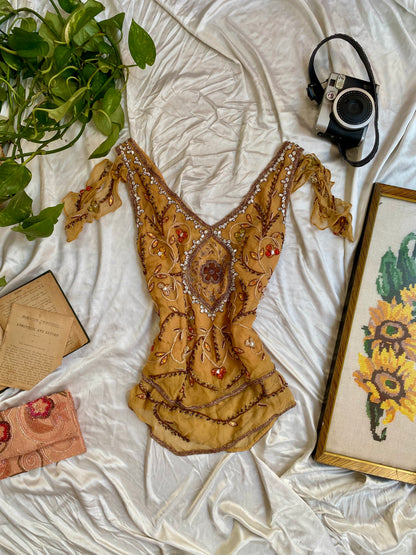 The Aurelia Silk Treasure Top