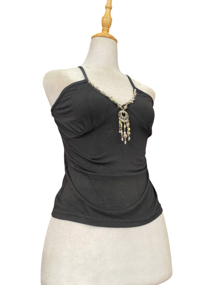 Black Y2K top