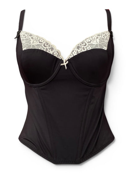 Black lace corset
