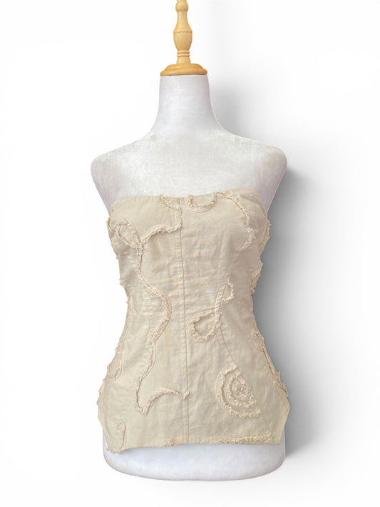 Like a sculpture beige corset