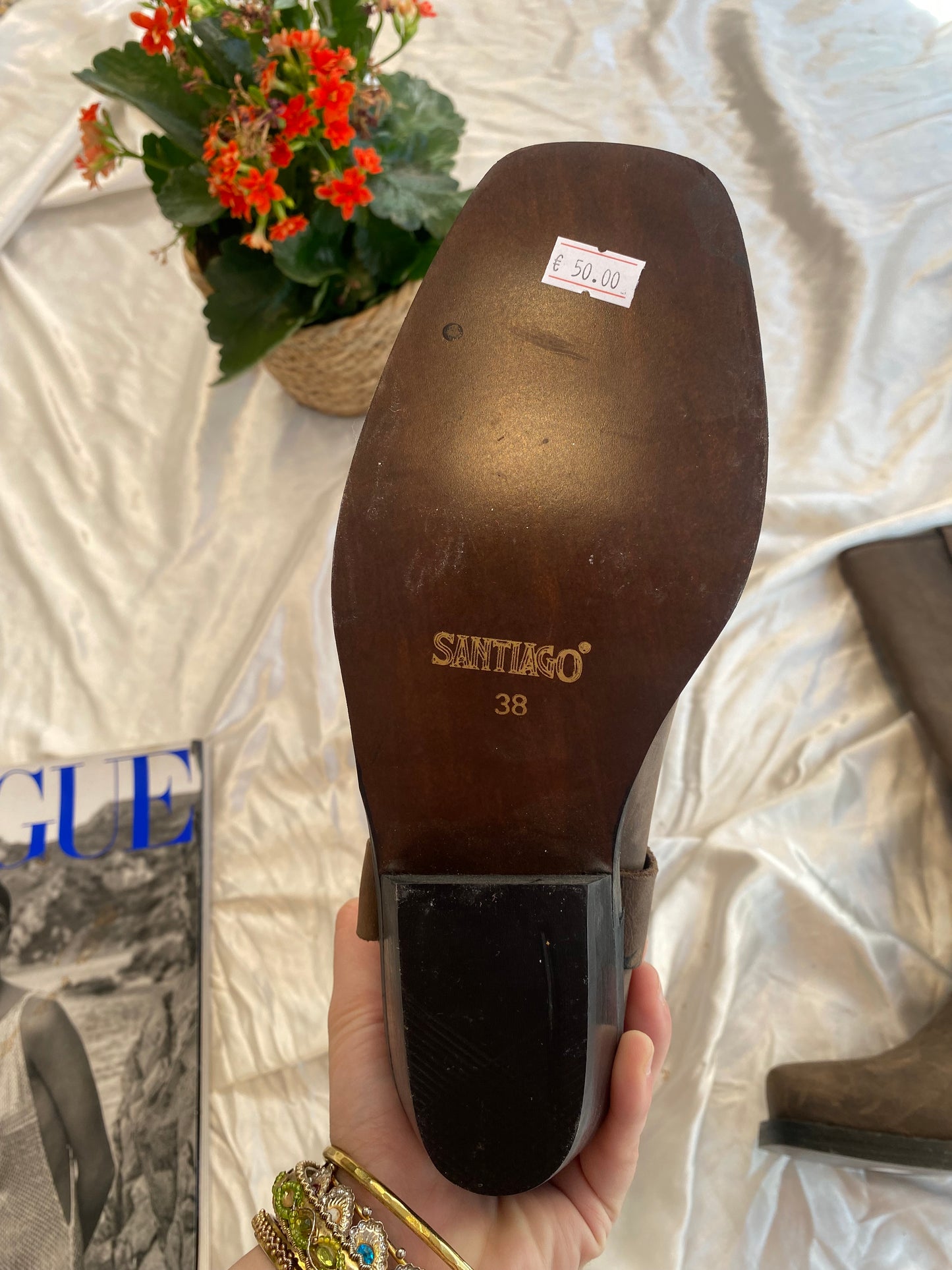 Leather brand new vintage brown boots